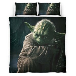 Housse De Couette Yoda Grogu Star Wars Parure de lit Ensemble De Literie