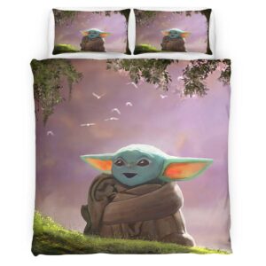 Housse De Couette Bébé Yoda Star Wars 1 Parure de lit Ensemble De Literie