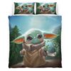 Housse De Couette Bébé Yoda Star Wars 2 Parure de lit Ensemble De Literie