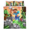 Housse De Couette Herobrine personnage Minecraft 1013 Parure de lit Ensemble De Literie