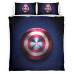 Housse De Couette Marvel Legends Bouclier Captain America 2 Parure de lit Ensemble De Literie