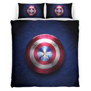 Housse De Couette Marvel Legends Bouclier Captain America 2 Parure de lit Ensemble De Literie