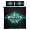 Housse De Couette Minecraft Épée Parure de lit Ensemble De Literie